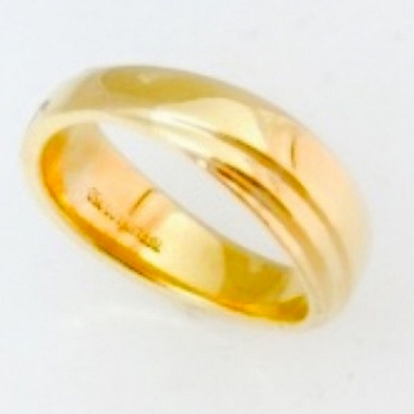 18K Tiffany & Co.Yellow Gold CrissCross Wedding Band - Picture 3 of 4